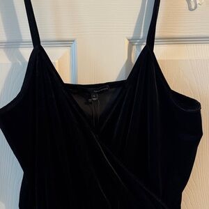 Elegant Black Velvet Jumpsuit